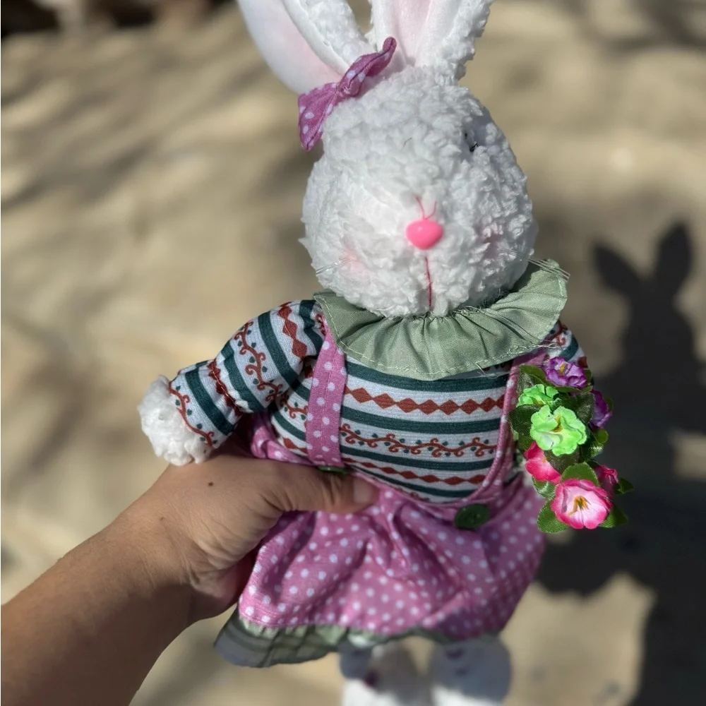 Plush Bunny Shelf Sitter Easter Decor‎